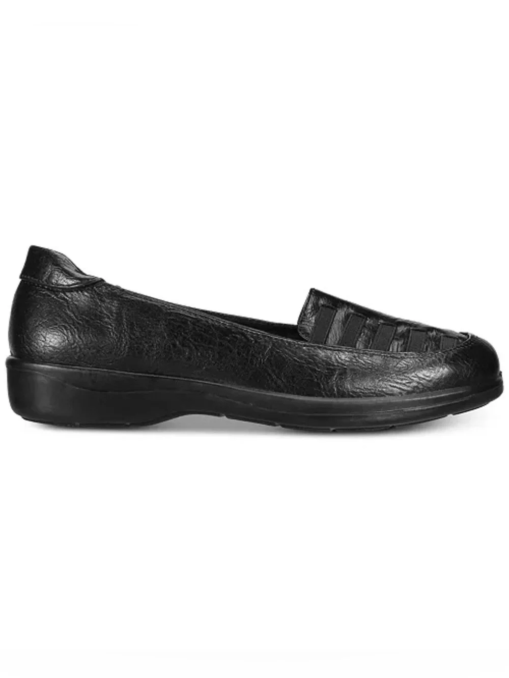 Easy Street•Genesis Black Slip-On Comfort Loafers
